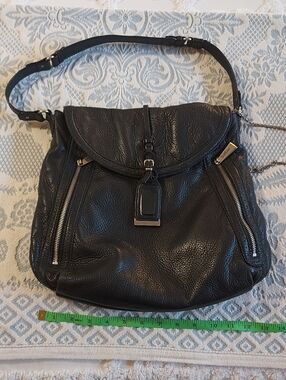 Black Leather BOTKIER hobo Style Bag Purse